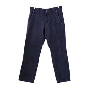 Eddie Bauer Twill Pants Mountain Ops Mens 33x30 Gray Work Outdoors Fleece Lined